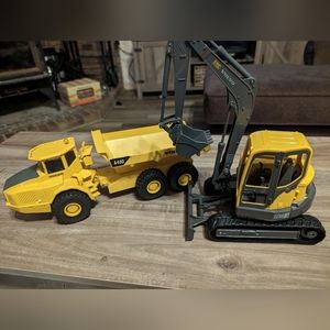 Volvo Toy Construction Equipment - Excavator and Dump Truck/Loader